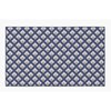 Deerlux Modern Living Room Area Rug with Nonslip Backing, Geometric Gray and Blue Trellis Pattern, 4 x 6 ft QI003645.S